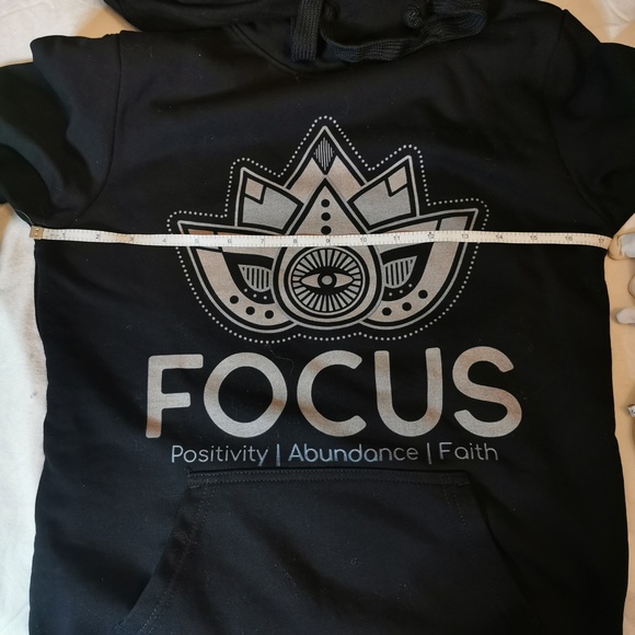 Old School Black Hoodie Sz. S Cute and Fashionable - Picture 5 of 8